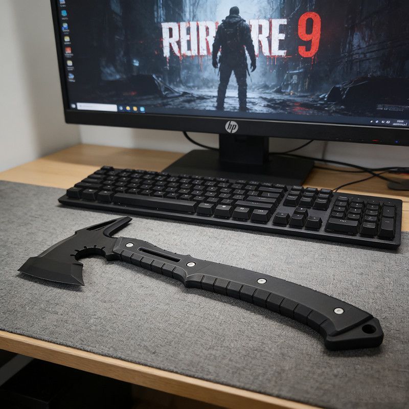 فأس بلاستيكي مطبوع ثلاثي الأبع - مراجعة Cosplay Prop Axe وسعره