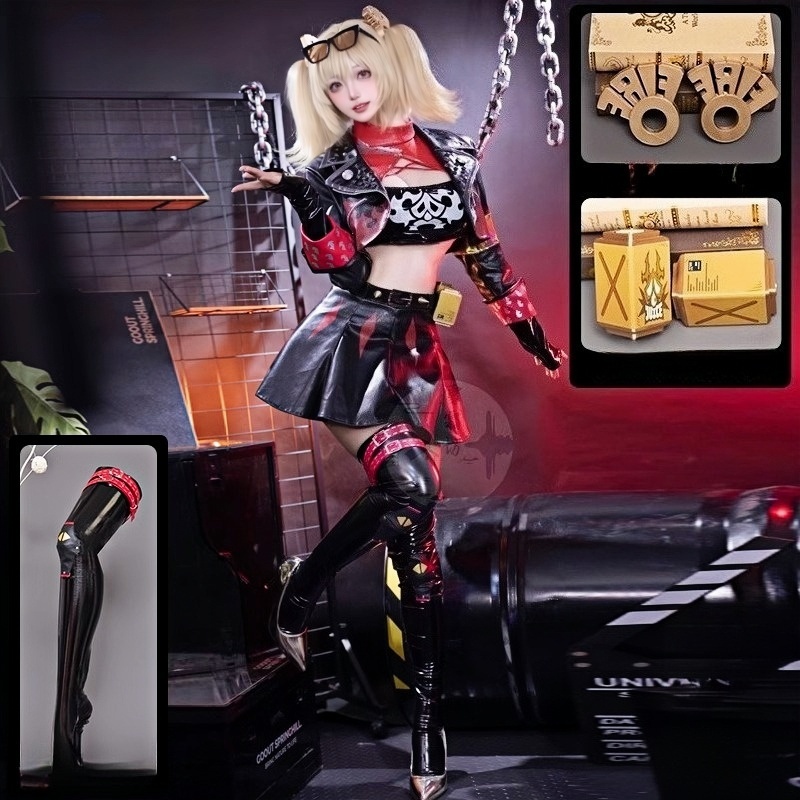 أزياء حفلات الهالوين الأنمي لع - مراجعة Burnice Cosplay Prop وسعره